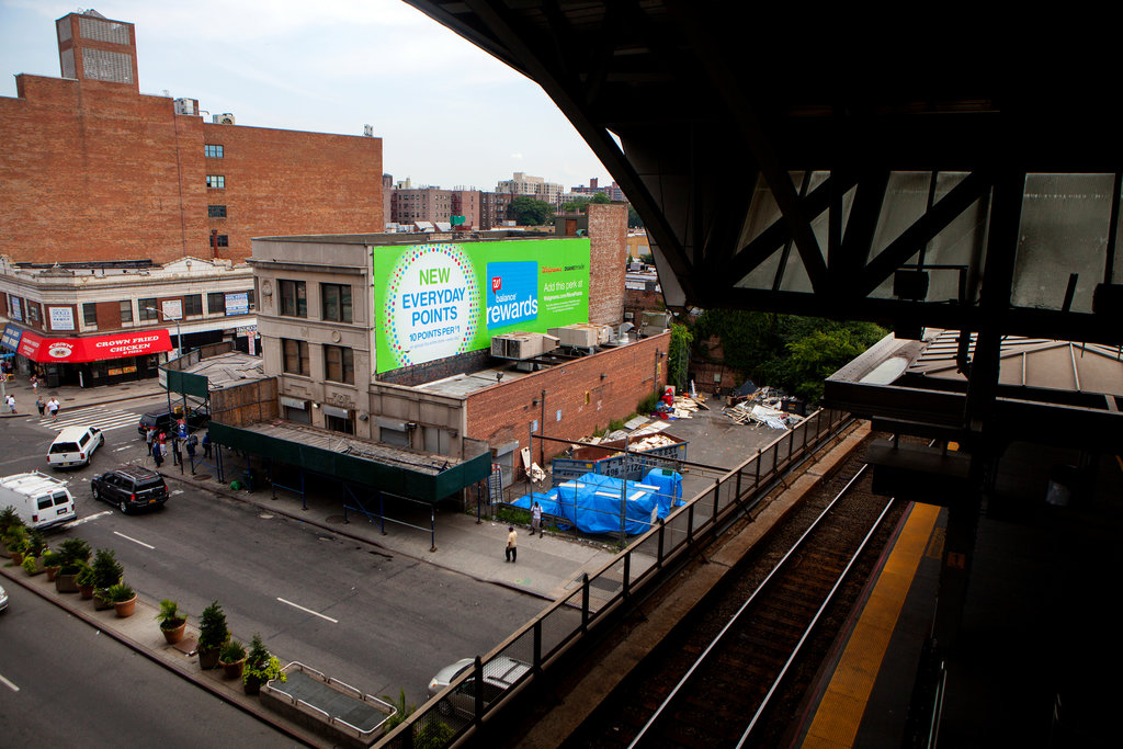 Jamaica Station with view of street corner