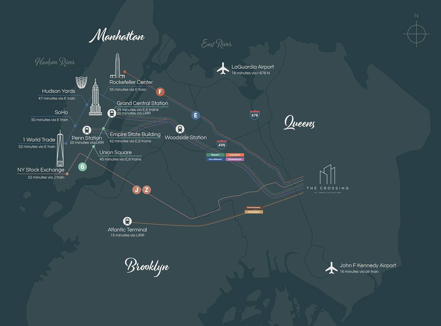 The Crossing Public Transportation Map